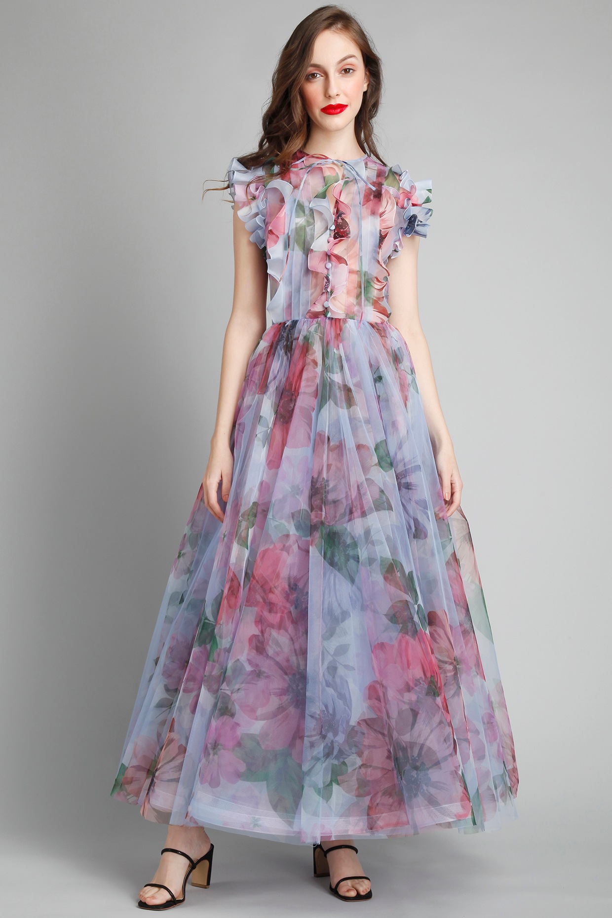 Women's BSY Polyester Multicolor Floral Print Dresses | Fashion Dream